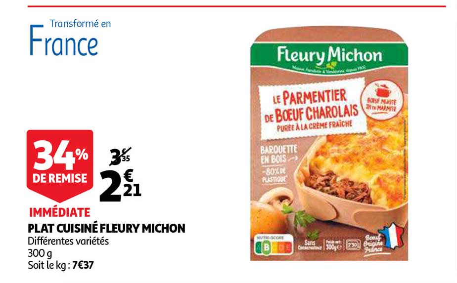plat cuisiné fleury michon
