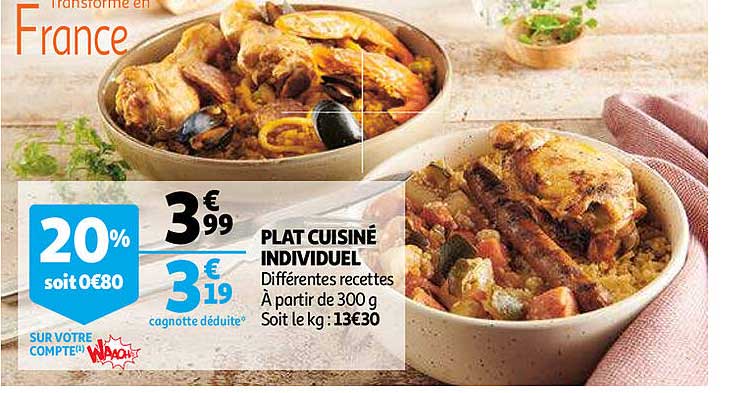Plat Cuisiné Individuel