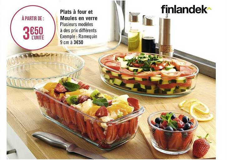 Plats à Four Et Moules En Verre Finlandek^