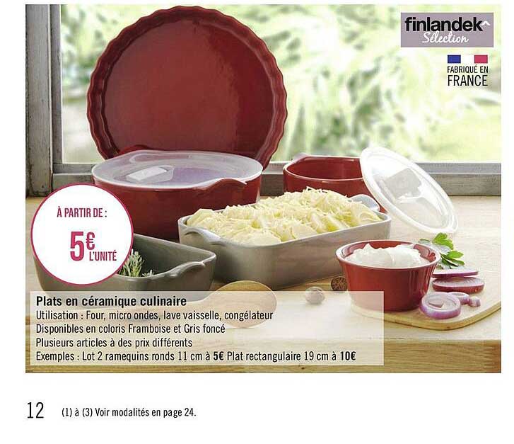 plats en céramique culinaire