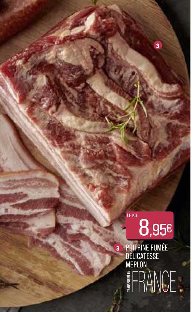 poitrine fumée délicatesse meplon
