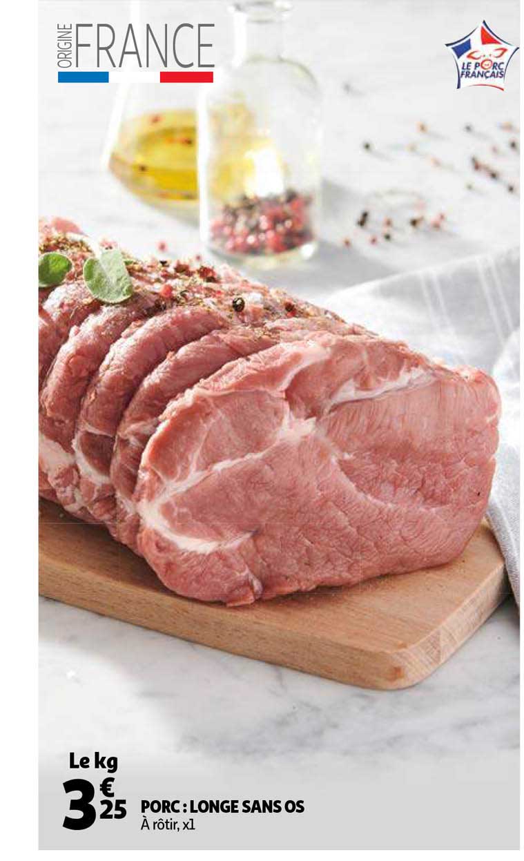Porc : Longe Sans Os