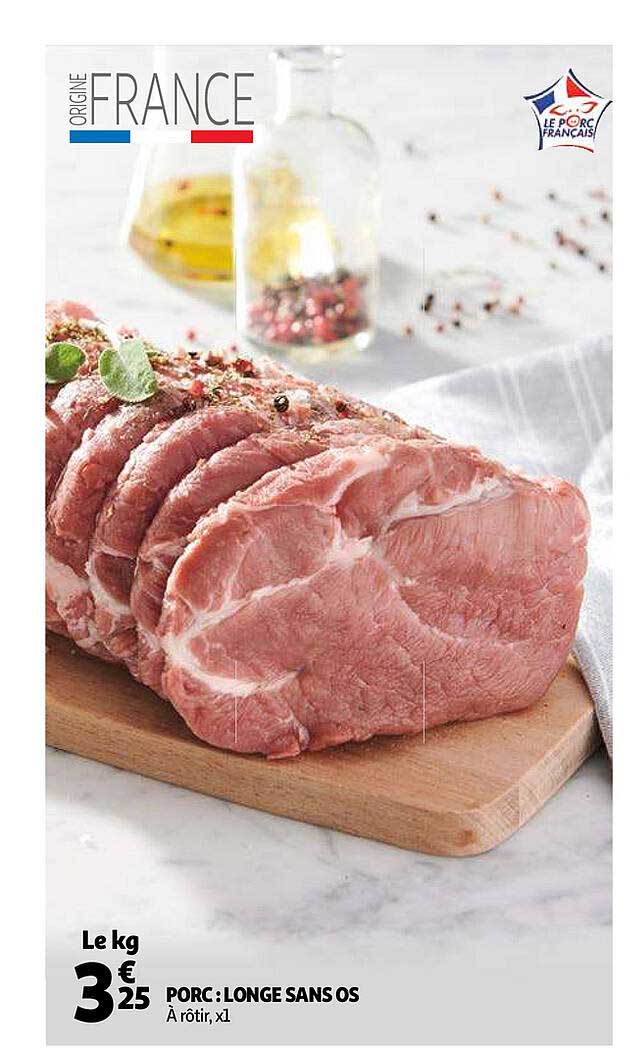 Porc : Longe Sans Os