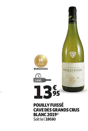 pouilly fuissé cave des grands crus blanc 2019