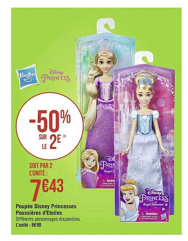 poupée disney princesses poussières d'étoiles