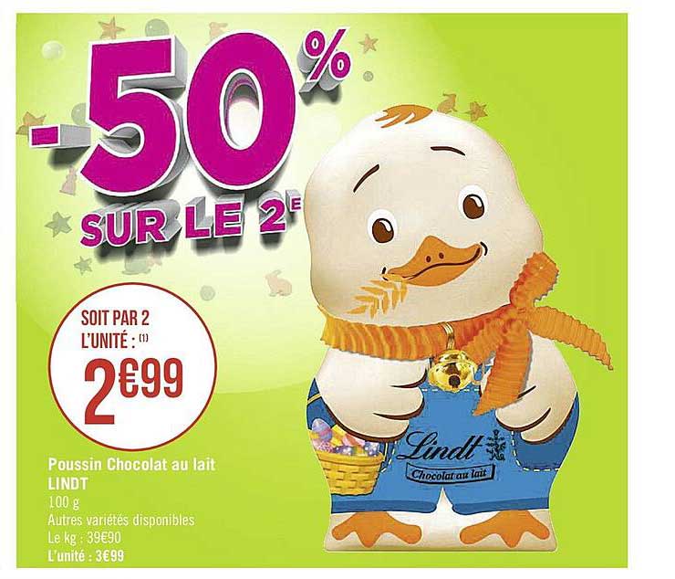 poussin chocolat au lait lindt