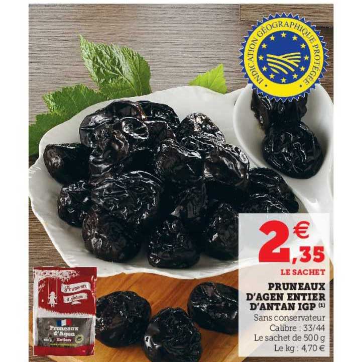 pruneaux d'agen entier d'antan igp