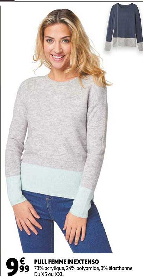 pull femme in extenso