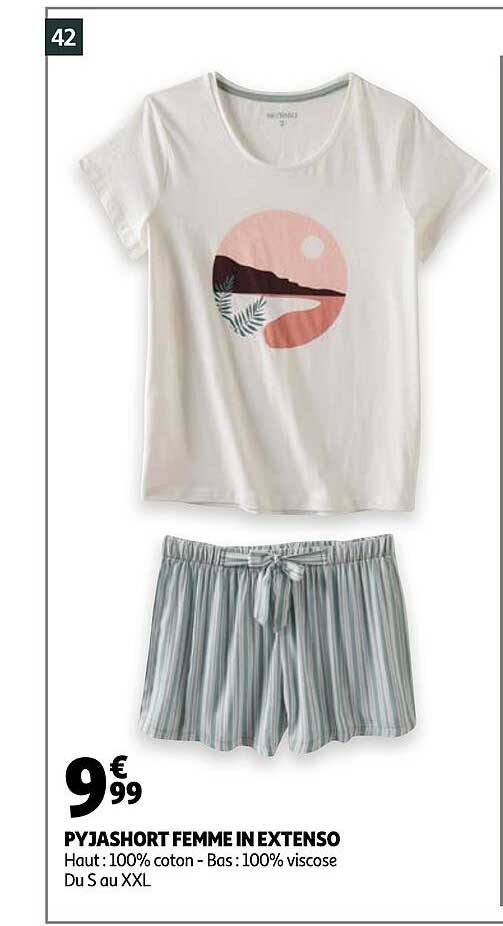 pyjashort femme in extenso