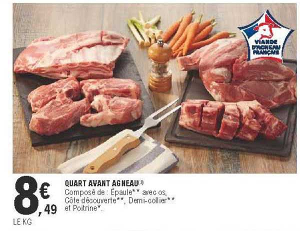 quart avant agneau