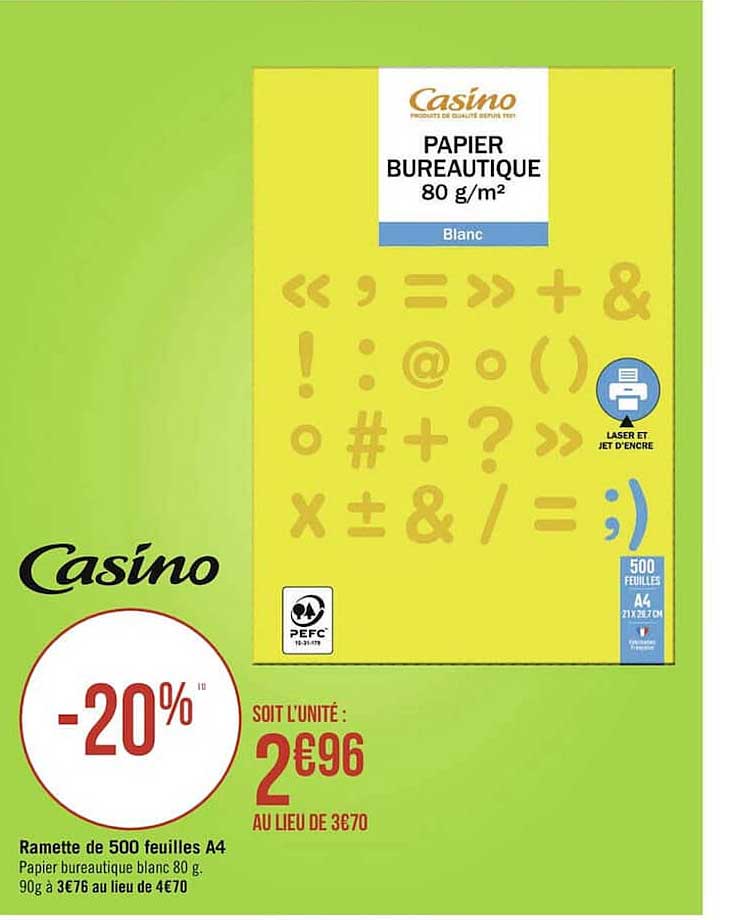 Ramette De 500 Feuilles A4