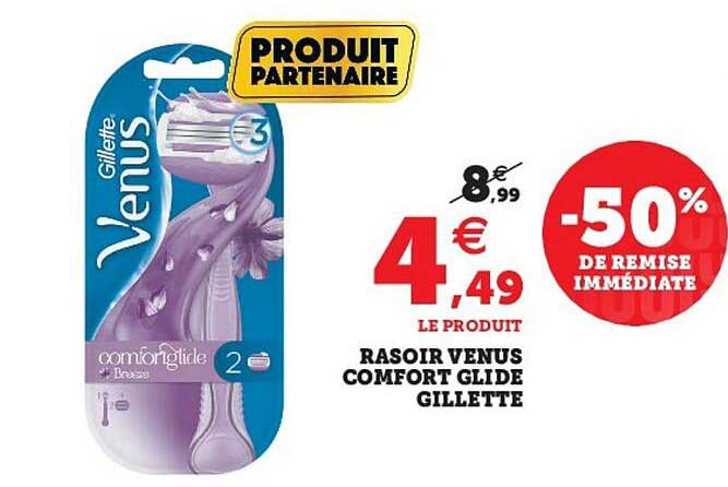 rasoir venus comfort glide gillette