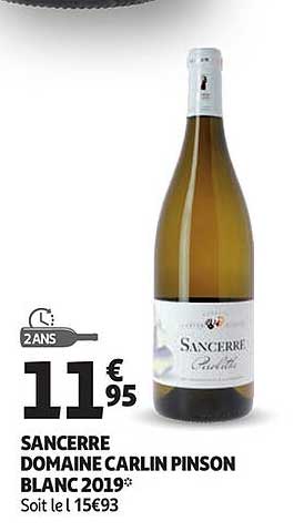 sancerre domaine carlin pinson blanc 2019