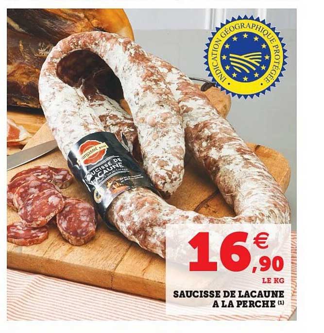 saucisse de lacaune à la perche