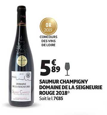 saumur champigny domaine de la seigneurie rouge 2018