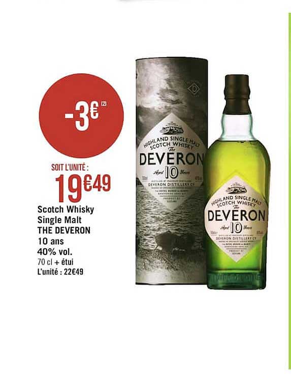 scotch whisky single malt the deveron 10 ans 40% vol.