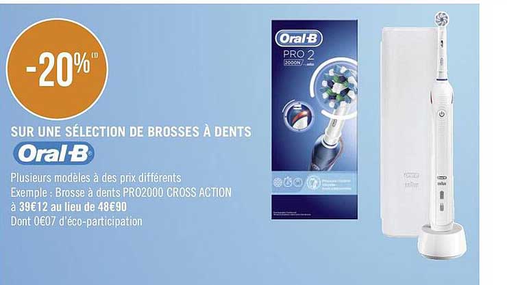 sélection de brosses à dents oral-b