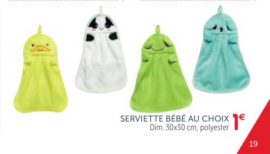 Serviette Bébé Au Choix