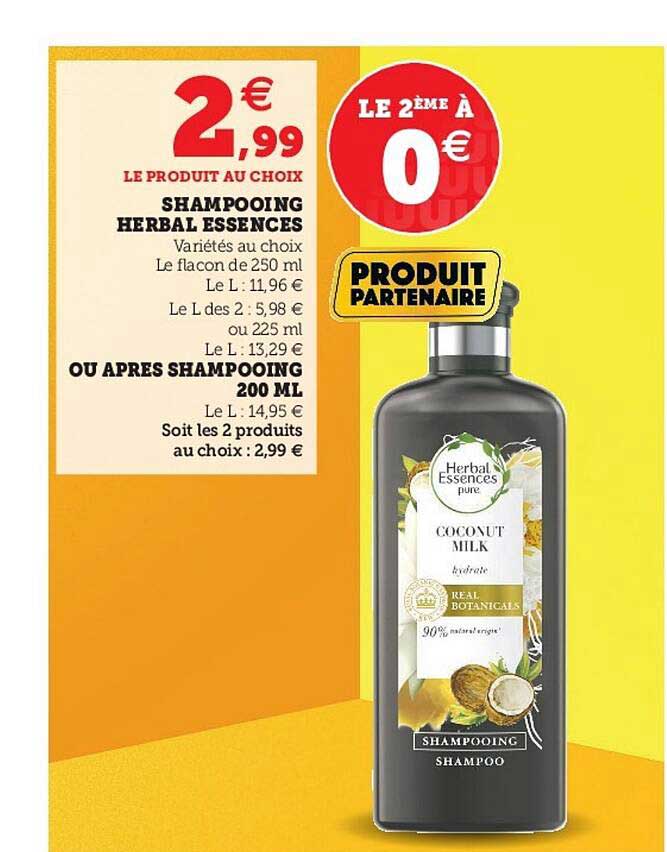 shampooing herbal essences ou après shampooing