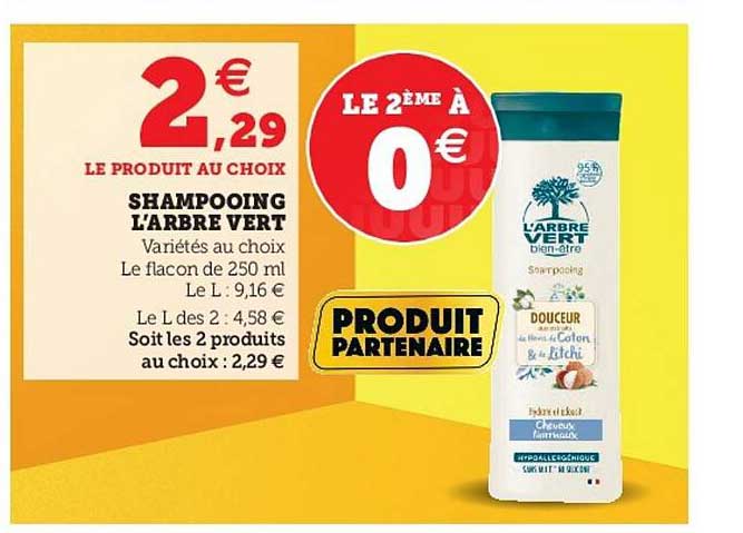 Shampooing L'arbre Vert