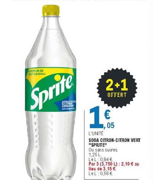 soda citron-citron vert "sprite"