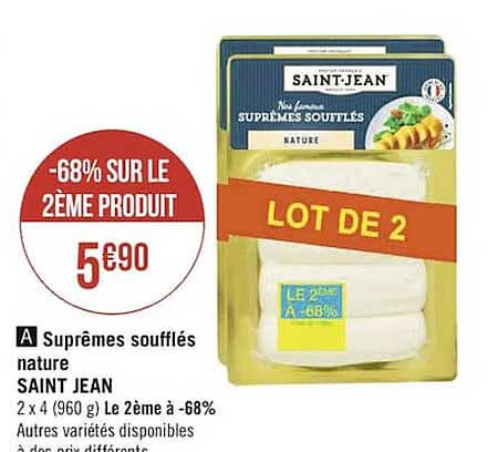 suprêmes soufflés nature saint jean