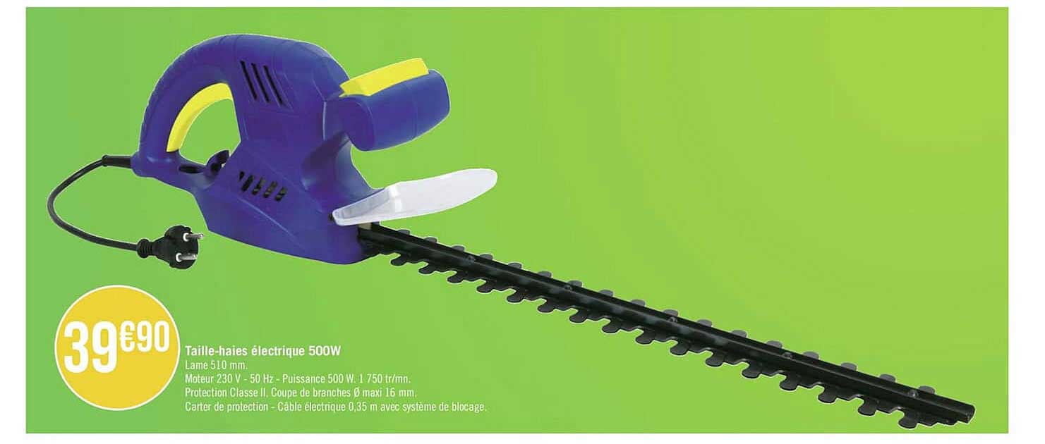 taille-haies électrique 500w