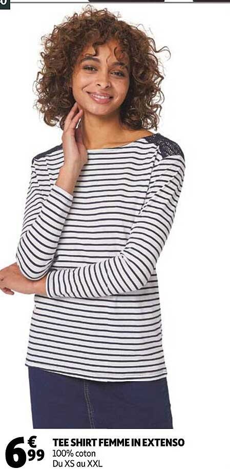 tee shirt femme in extenso
