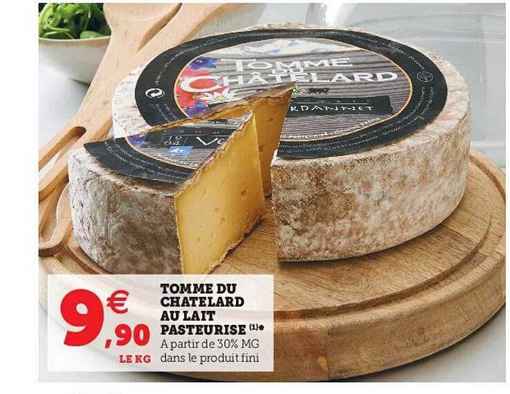 tomme du chatelard au lait pasteurisé