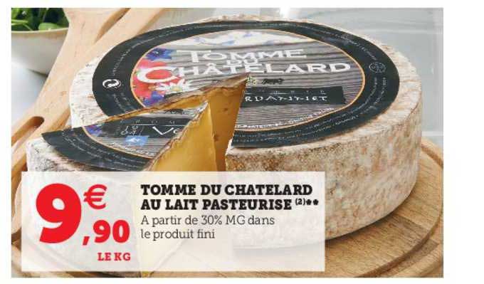 tomme du chatelard au lait pasteurisé
