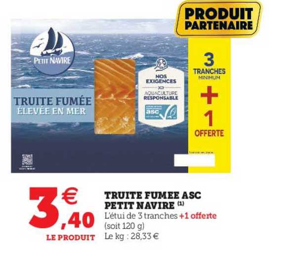 Truite Fumée Asc Petit Navire