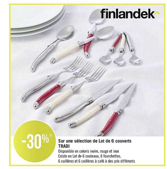 une sélection de lot de 6 couverts tradi