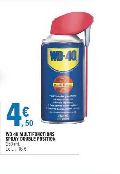 wd 40 multifonctions spray double position