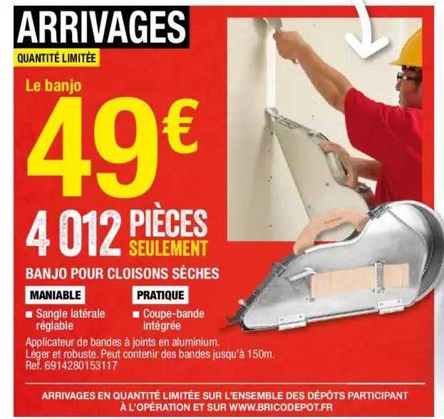 banjo pour cloisons sèches