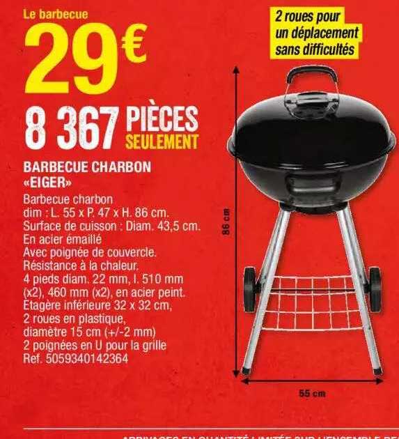 Barbecue Charbon «eiger»