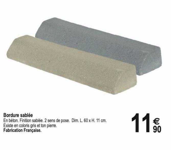 bordure sablée
