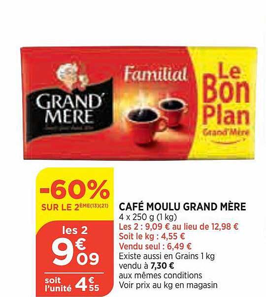 café moulu grand mère