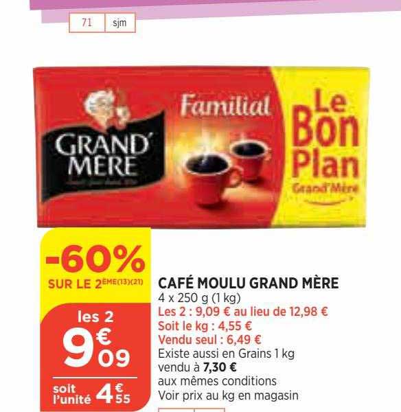 café moulu grand mère