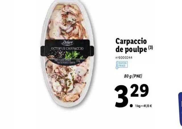 Carpaccio De Poulpe Deluxe