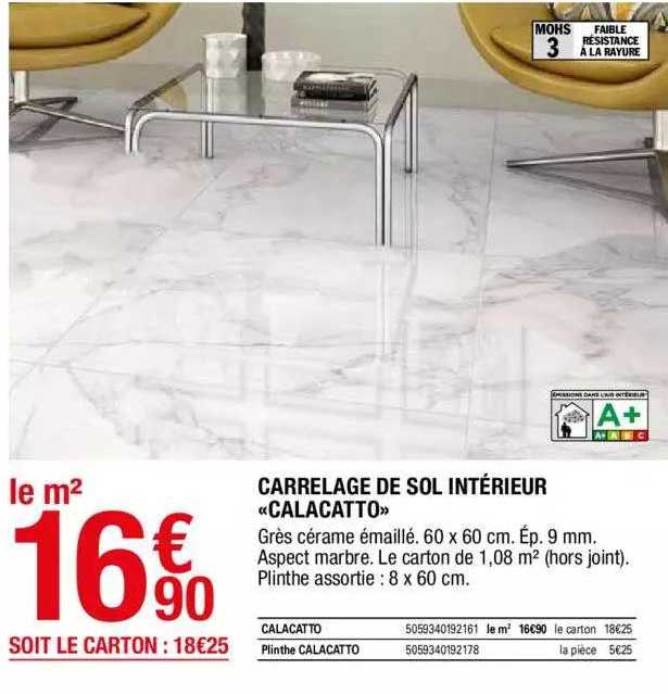 Carrelage De Sol Intérieur «calacatto»
