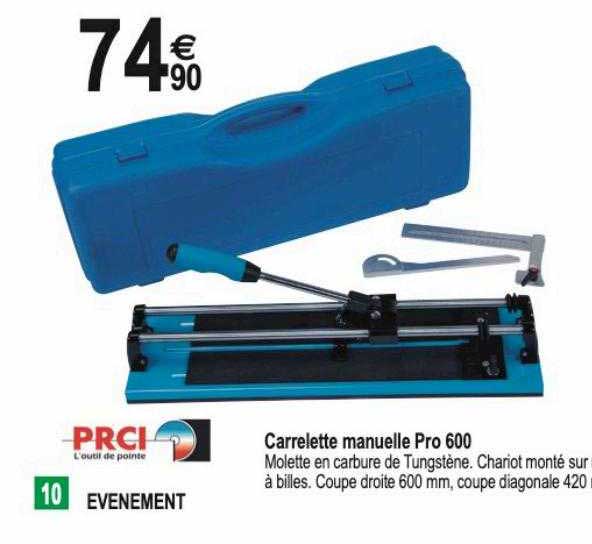 carrelette manuelle pro 600 prci