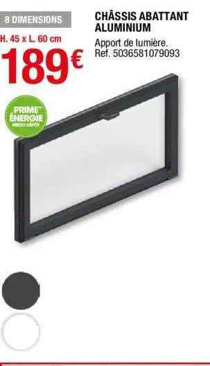 Châssis Abattant Aluminium