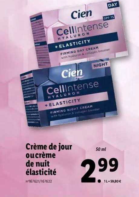 crème de jour ou crème de nuit élasticité