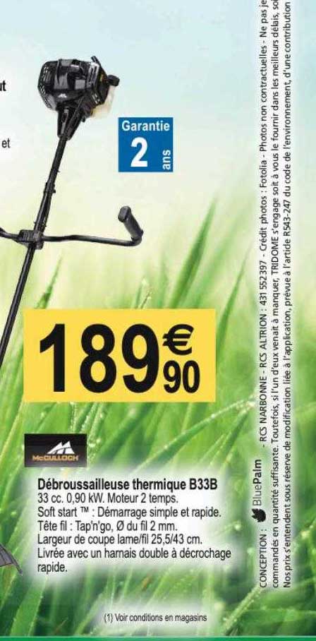 débroussailleuse thermique b33b