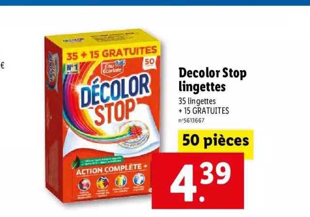 Décolor Stop Lingettes