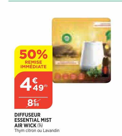 diffuseur essential mist air wick