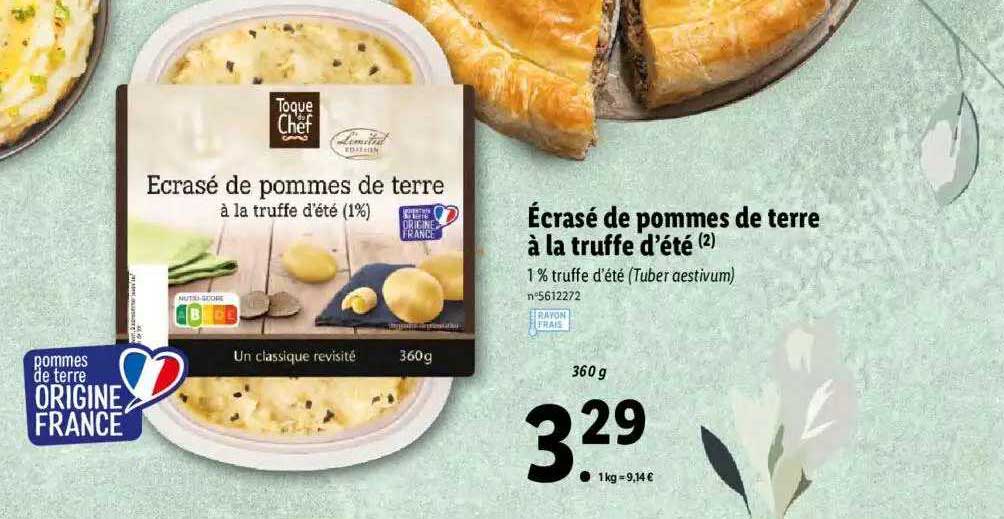 écrasé De Pommes De Terre à La Truffe D'été