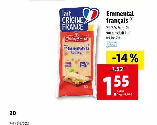 emmental français chêne d'argent
