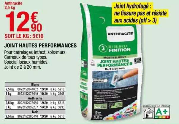 joint hautes performances anthracite