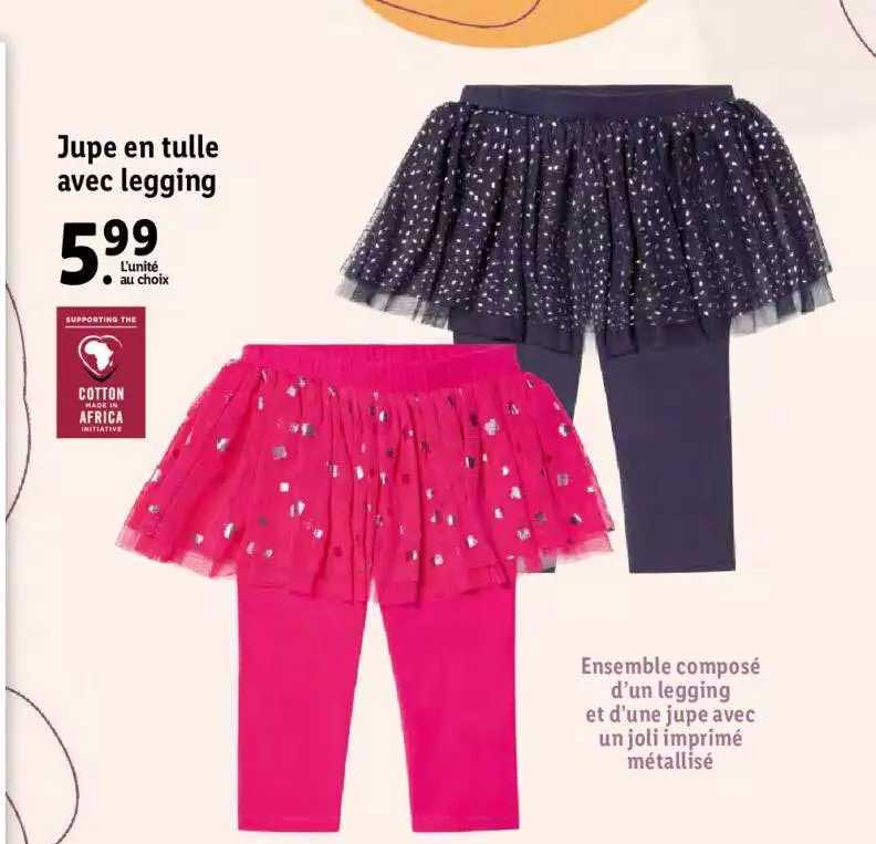 jupe en tulle avec legging